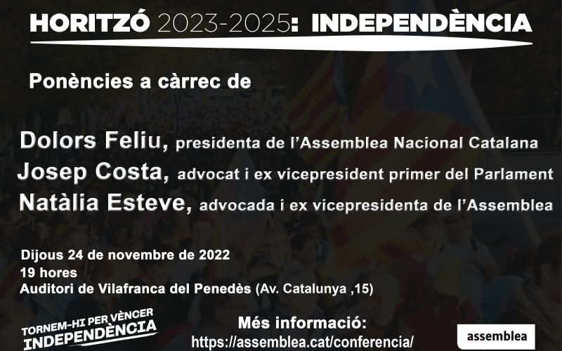 Vilafranca acull una de les xerrades a territori per presentar la Conferència Nacional del Moviment Civil Independentista